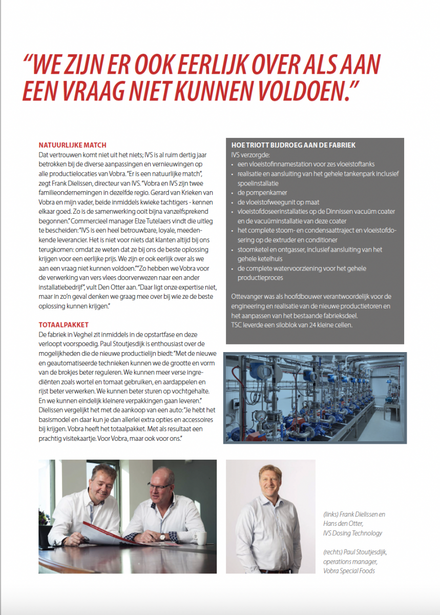 artikel IVS Droomfabriek Vobra Special Petfoods