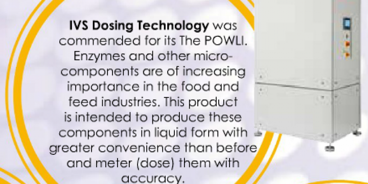 IVS Dosing Tecnnology - POWLI Victam Grapas innovation award Milling and Grain